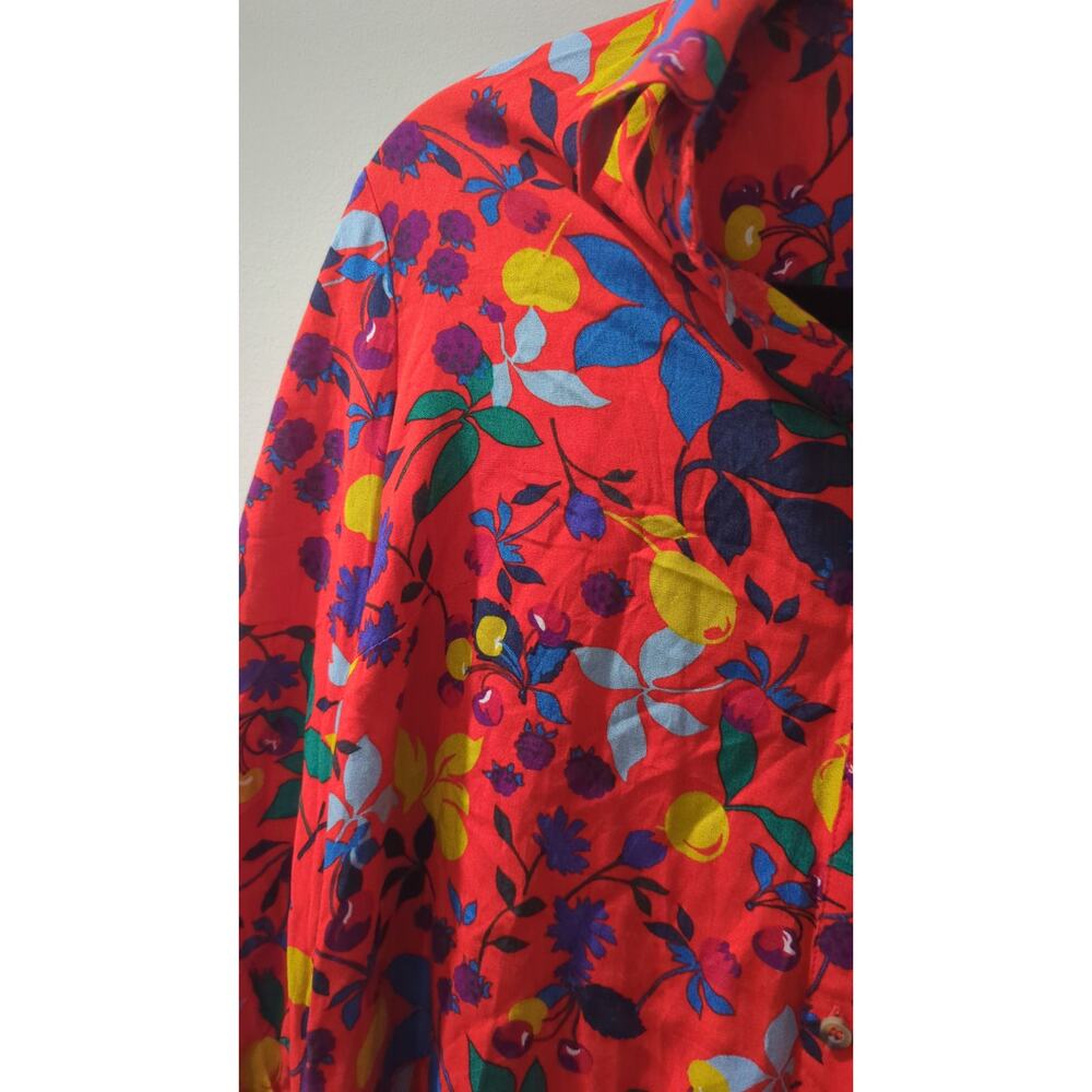 Maeve Anthropologie Blithe Fruit Button Down Blou… - image 6